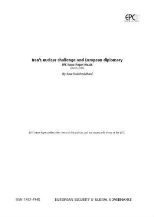 Iran's nuclear challenge and European diplomacy