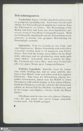 Beleuchtungsarten