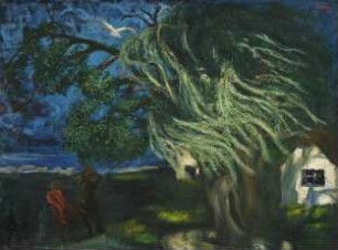 Sturm auf Hiddensee Verso: Landschaft