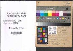 Entnazifizierung Peter Gerhards , geb. 08.10.1892 (Richter)