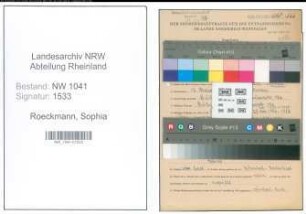 Entnazifizierung Sophia Roeckmann , geb. 12.05.1913 (Angestellte)