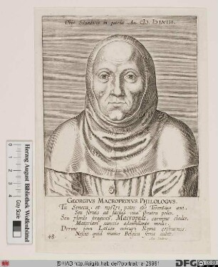 Bildnis Georgius Macropedius (eig. Joris Langhveldt)