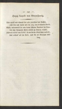 Herzog Leopold von Braunschweig.