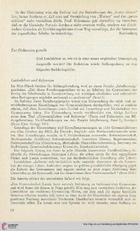 17: Lateinlehrer und Reformen