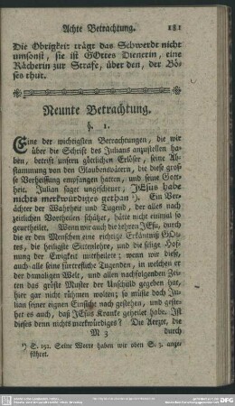 Neunte Betrachtung