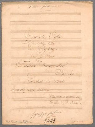 Walzer, Klavier, op. 49. - BSB Mus.Schott.Ha 5389-2