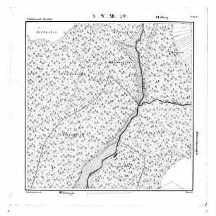 Kartenblatt SW XII 40 Stand 1837