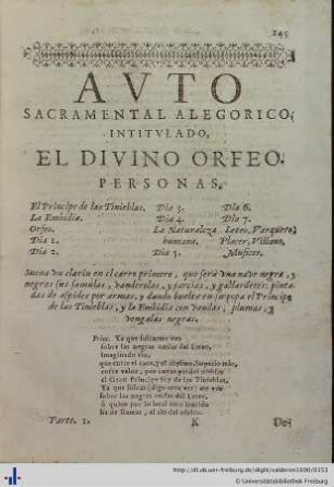 El Divino Orfeo.