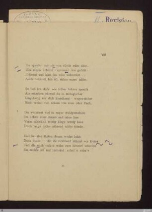Vorspiel VIII : [SW V: keine Sigle]; [SW V, S. 17/106]