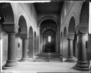 Kleincomburg Klosterkirche Sankt Ägidius Innenansicht Richtung Altar