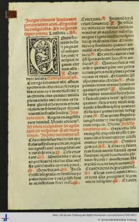 Commune sanctorum per circulum anni.