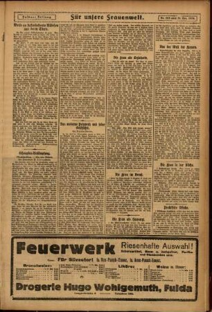 Zweite Ausgabe vom Mittwoch, den 31. Dezember 1924.