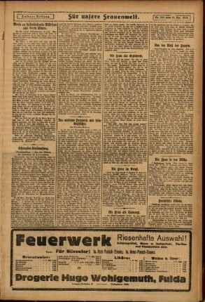 Zweite Ausgabe vom Mittwoch, den 31. Dezember 1924.