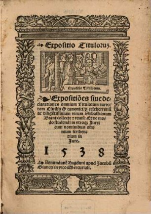 Expositiones sive declarationes omnium titulorum iuris civilis quam canonici : De modo studendi in utroque iure [Joannis de Caccialupis]