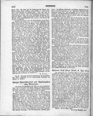 Einiges Naturhistorisches und Physiologisches vom Niederrhein