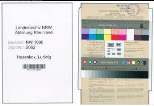 Entnazifizierung Ludwig Hasenkox , geb. 15.03.1897 (Bahnsekretaer)