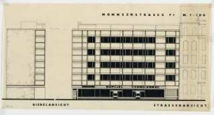 Wohn- und Geschäftshaus Mommsenstraße 71, Berlin-Charlottenburg: Ansicht 1:100