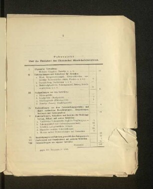 Uebersicht über die Thätigkeit des Chemischen Staats-Laboratoriums.