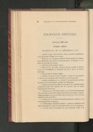 Journaux Officiels.