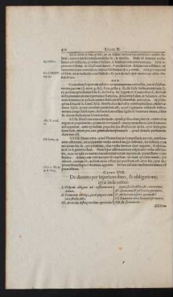 Caput XVII. De damno per injuriam dato, & obligatione, quae inde oritur.