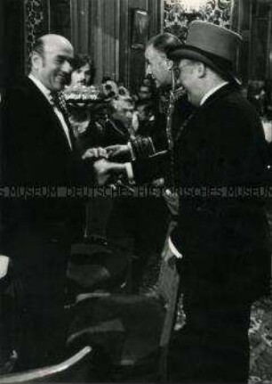 Artur Brauner und Walter Gross