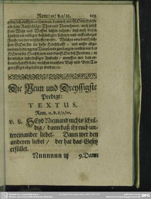 Die Neun und Dreyssigste Predigt