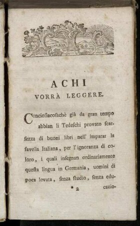 Achi vorrà leggere.