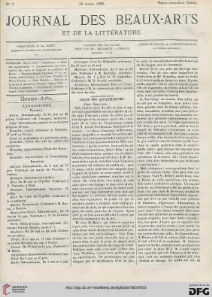 Nr. 7 (15. Avril 1883)