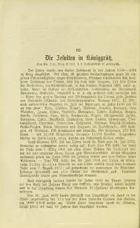 Die Jesuiten in Königgrätz
