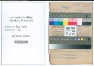 Entnazifizierung Arthur Winckler , geb. 27.06.1885 (Justizinspektor)