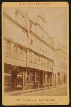 Ansicht des Frankfurter Goethehauses, 1878