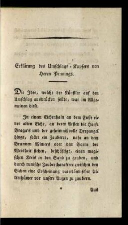 Erklärungdes Umschlags-Kupfers von Hernn Pennings