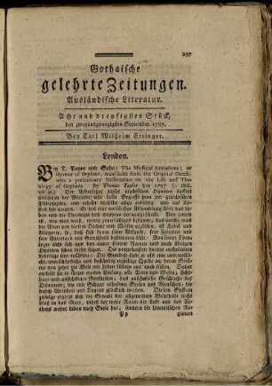 Acht und dreysigstes Stück, den zweyundzwanzigsten September, 1787.