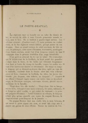 II. Le porte-drapeau.