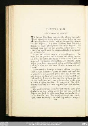 Chapter XLII From Angora To Stambul