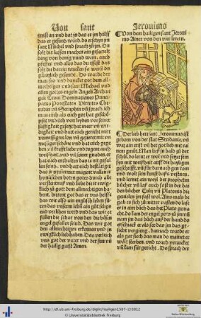 Von dem hailigen sant Jeronimo Ainer von den vier lerern