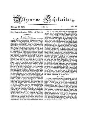 Unsere Zeit mit besonderer Rücksicht auf Erziehung