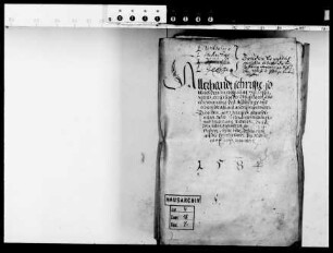 Nachlassregelung des Landgrafen Philipp v. Hessen-Rheinfels