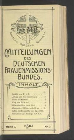 Nr. 3. März 1911