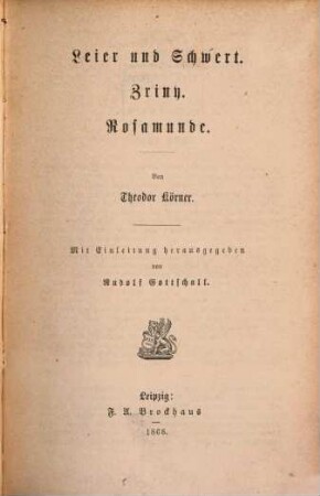 Leier und Schwert