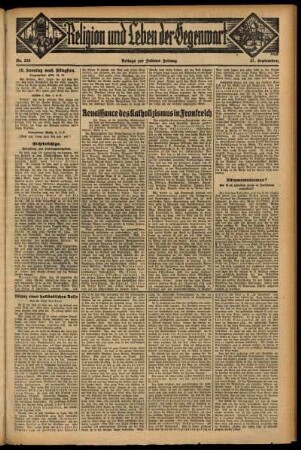 Dritte Ausgabe vom Sonntag, den 27. September 1931.