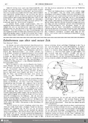 Zahnformen aus alter und neuer Zeit