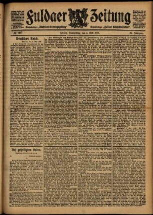 Ausgabe vom Donnerstag, den 04. Mai 1905.