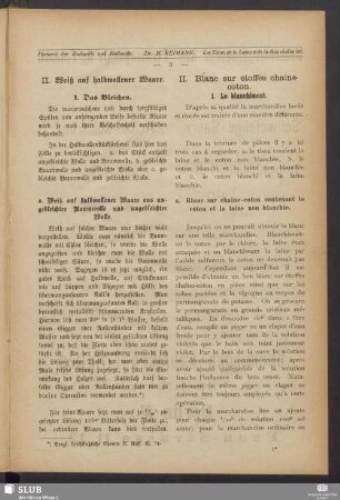 II. Weiß auf halbwollener Waare