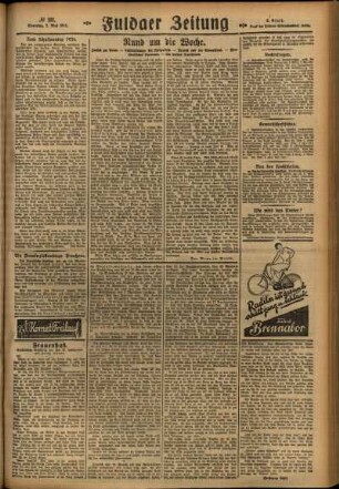 Zweite Ausgabe vom Sonntag, den 02. Mai 1926.