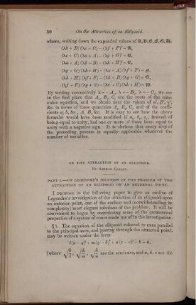 On the attraction of an ellipsoid.