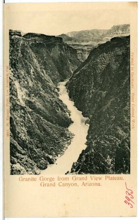 Grand Canyon National Park, Arizona. Granite Gorge from Grand View