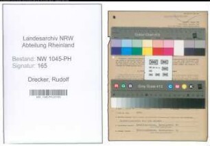 Entnazifizierung Rudolf Drecker , geb. 07.02.1896 (Arzt)