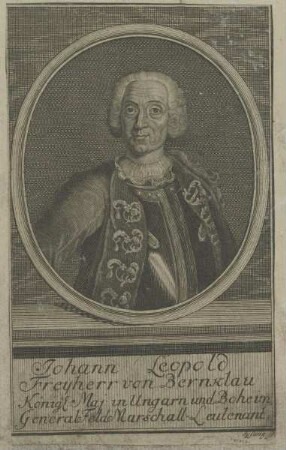 Bildnis des Johann Leopold Freyherr von Bärnklau
