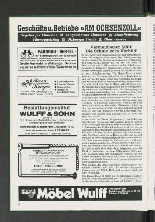 Vermeidbarer Müll: Die Schule kein Vorbild!